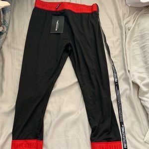 PLT Black Contrast Leggings